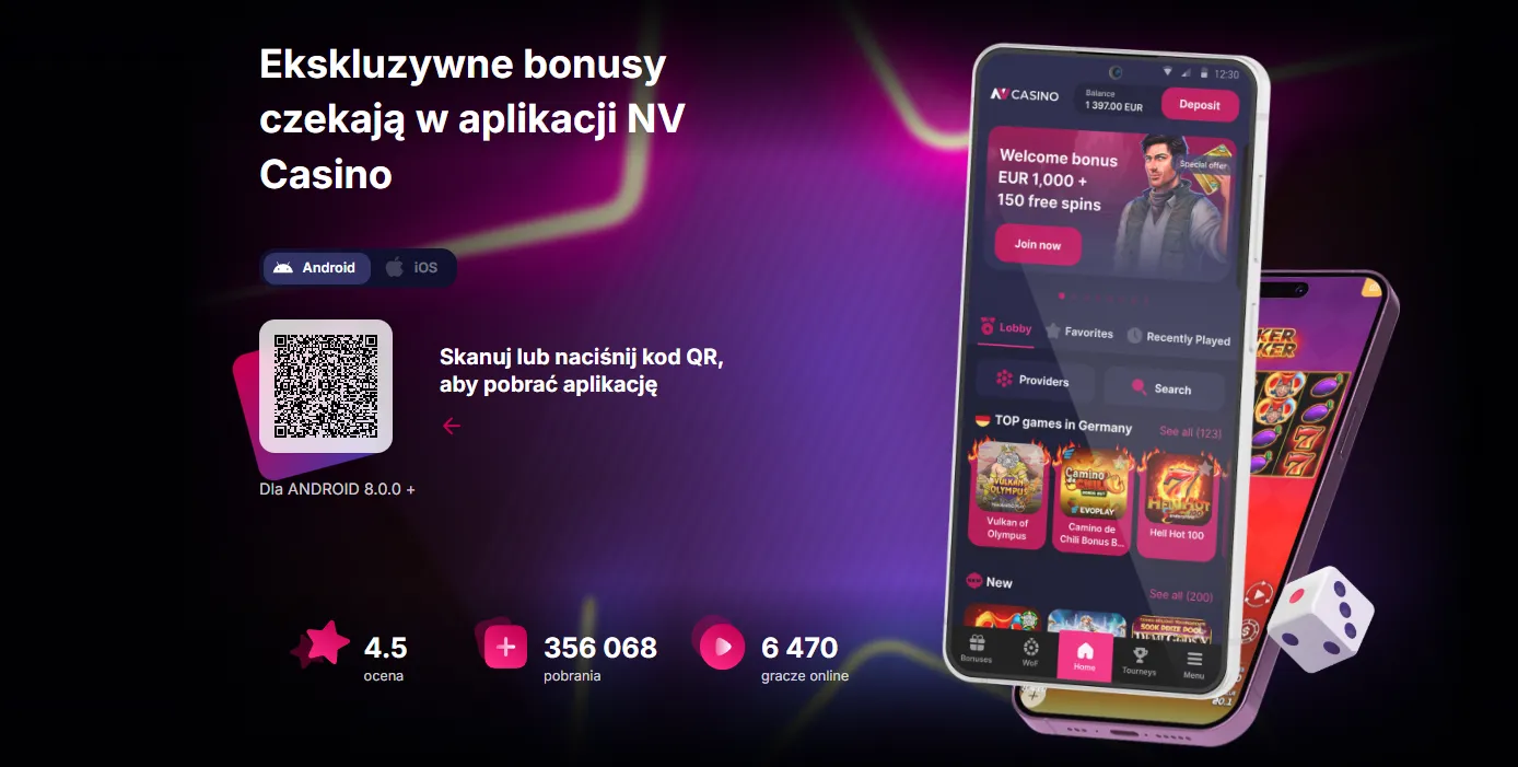 NV Casino aplikacja – zalety gry mobilnej i ekskluzywne bonusy
